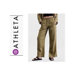 Retreat Linen High Rise Wide Leg Pant L